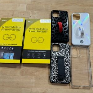 iPhone 11 Pro cases + 2 screen protectors bundle